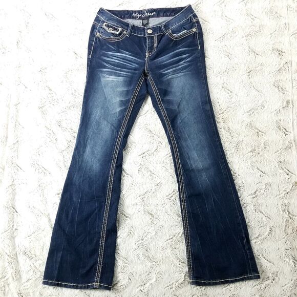 Ariya Denim - Ariya Jeans Women's 9/10 Blue Straight Dark Wash
